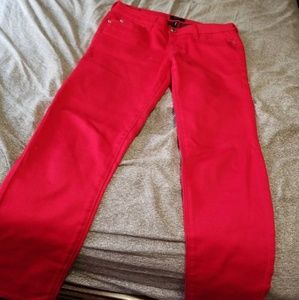 Red Skinny Jeans